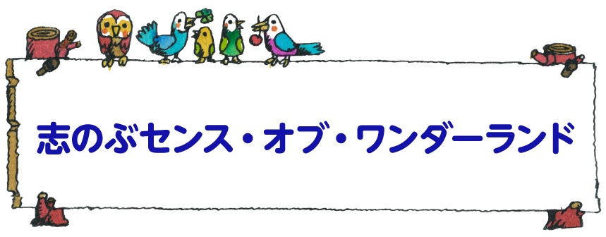 志のぶセンス・オブ・ワンダーランド